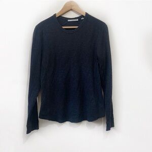 Vince Longsleeve Thermal Shirt Size Small Blue-Grey